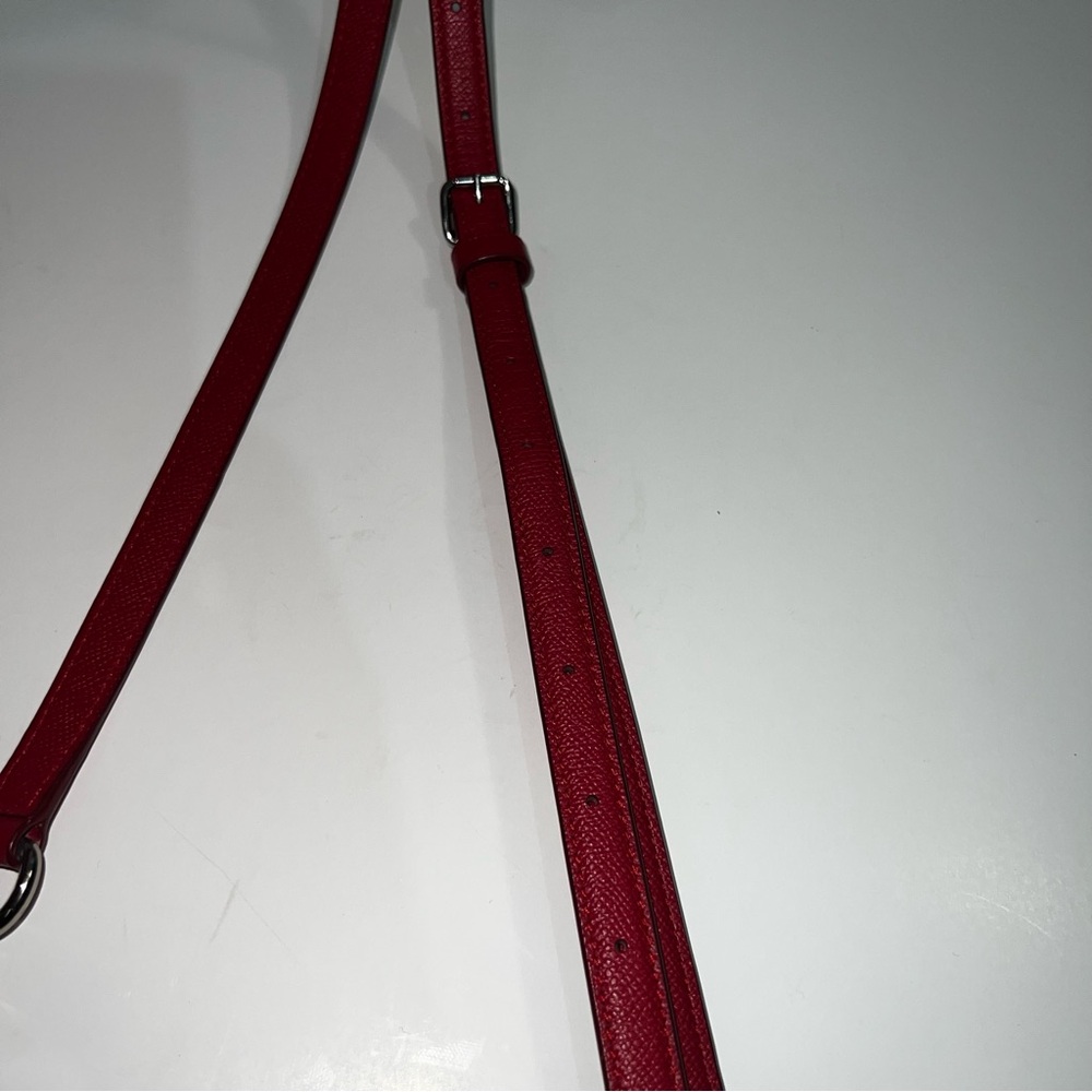 Coach Authentic Red Adjustable Thin Leather Purse… - image 5